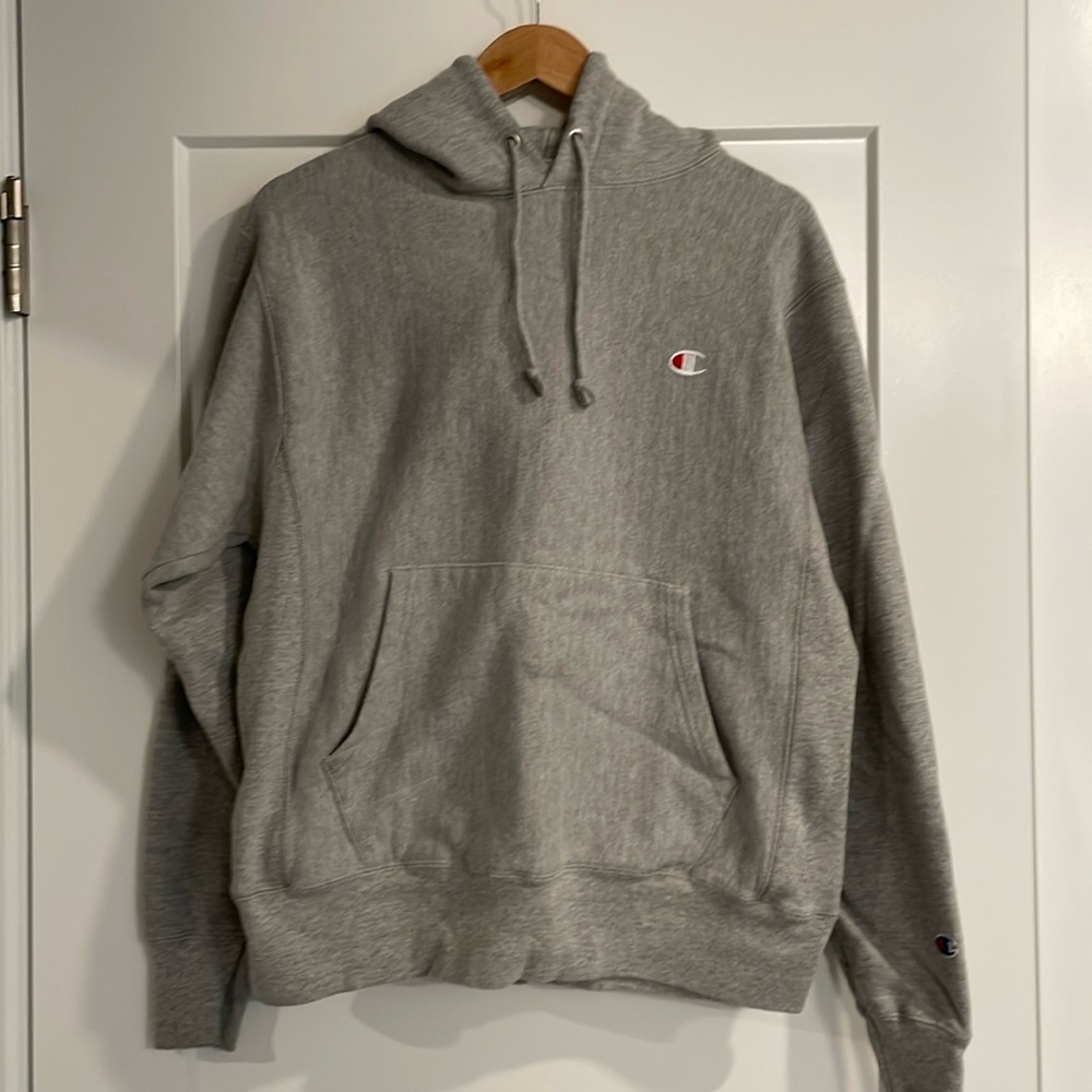 Champion reverse weave hoodie (size M) - Oxford gray
